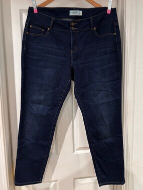 One 5 One Woman Dark Wash Skinny Jeans Plus Size 18W NWOT